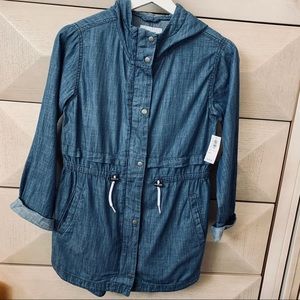 Old Navy | Big Girls 3/4 Length Jacket with Hoodie